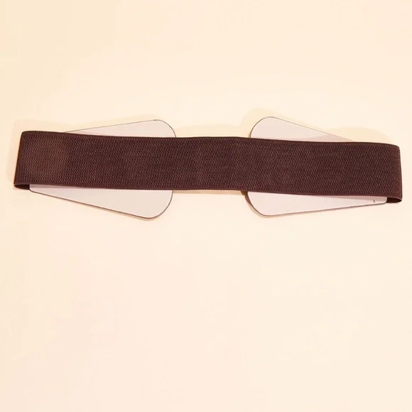 Plus ASHLEY STEWART Brown Faux Leather Stretch Waist Belt 2X - Picture 3 of 4